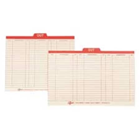 Smead Smead Manufacturing Company SMD51910 Top-Tab Out Guides- 11-.75in.x10in.- Letter- Red Top-Manila SMD51910